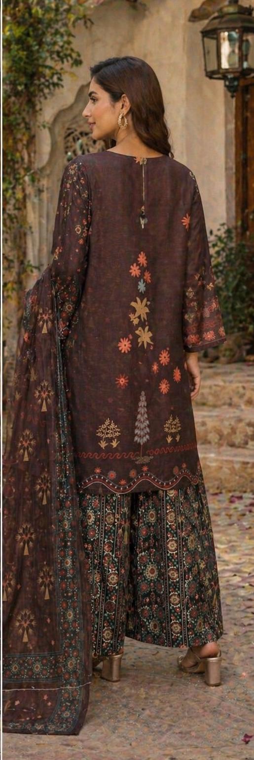 3 Piece Printed Lawn Suit